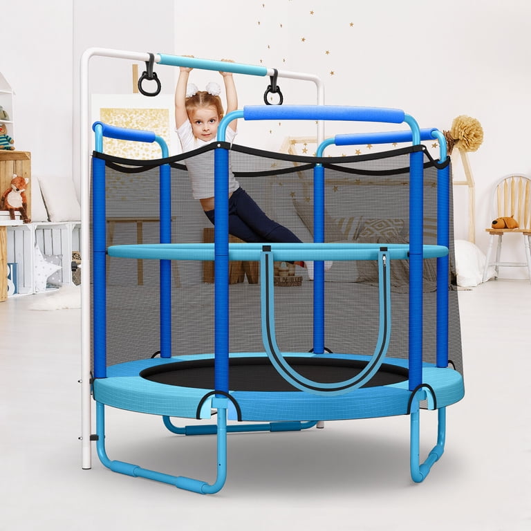 Gymax, Kids 3-in-1 Game Seamless Trampoline, 5FT, Outdoor Indoor