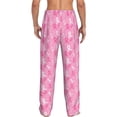 thumbnail image 3 of Xecao Breast Cancer Awareness (3) Men's Straight Lounge Pajama Pants: The Ultimate in Comfortable Sleepwear, 3 of 9