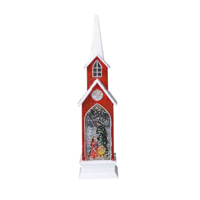 Fiudx Linterna de Nieve Musical Navideña, Diseño Led Brillante, Decoración Festiva para El Hogar, Decoración de Mesa, Regalo Perfecto para La Familia, La Oficina y Fiestas, 50 Ml, Incluye 3 Pilas de