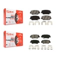 thumbnail image 1 of SIM Front Rear Semi-Metallic Brake Pads Kit for Car 2012-2017 Hyundai Azera KSM-100168, 1 of 8