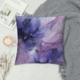 thumbnail image 2 of Shangniulu Watercolor marble pillowcase gradient purple blue artistic design pillowcase decoration pillowcase suitable for home sofas, office 18x18 inches, 2 of 5
