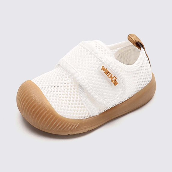 Gpoecd Toddler Walking Shoes Soft Bottom Breathable Mesh Summer Toddler Boy Shoes 1-4 Years Z02_Khaki,20