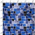 thumbnail image 4 of Soimoi Blue Fabric - By the Yard - 56 Inch Wide - Geometric Rectangel Print Textile - Intricate and Stylish Patterns for Fashion and Decor Printed Fabric, 4 of 6