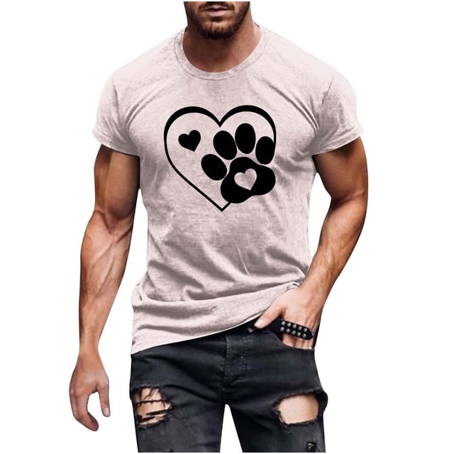 Haut à Manches Longues Funicet, Hauts à Manches Longues, T-Shirt pour Homme à Manches Longues à Col Rond Assorti de Couleurs Imprimé Fallow