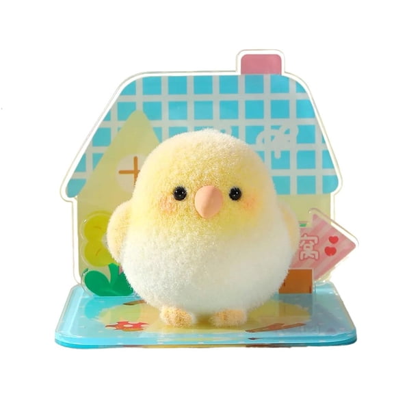 MOMOJIA Decorative Flocking Bird Miniature Statue Office Desk Accent Home Decors Ornament