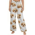 thumbnail image 5 of SwiftWear Cute Puppy Print Brushed Flannel Pajama Pants - Women's Cozy Plus Size Sleepwear & Lounge Pj Bottom Soft Plush with Pockets, Elastic Waist Home Comfort in Multiple Colors Available Gray, 5 of 5