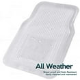 Zone Tech All Weather Full Rubber Clear Car Interior Floor Mats 4