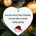 thumbnail image 3 of KCEHTA Christmas Funny Heart Shaped Ornament, Heart Shaped Christmas Ornaments, Heart Shaped Ornaments for Christmas Tree, Christmas Friendship Ornaments, Friendship Gifts, 3 of 4