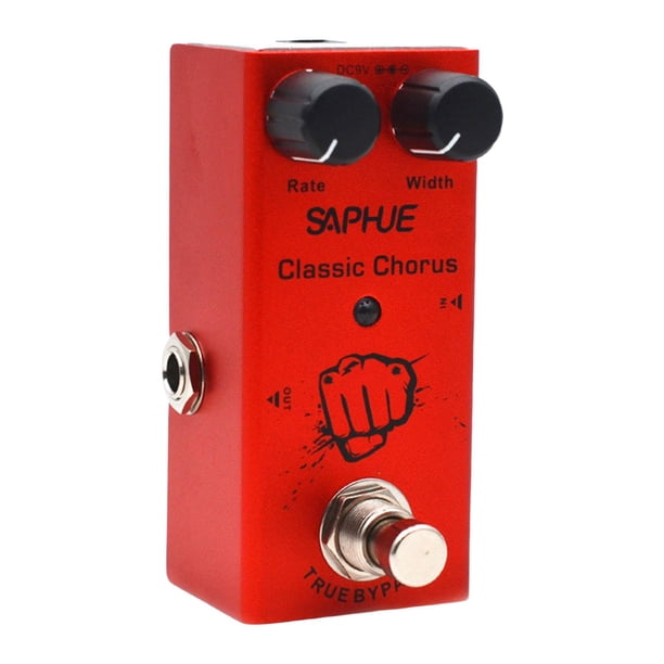 Pedal de guitarra Hugo Partes Portátiles con Cuerpo de Metal Ligero 9V DC pedal de bajo