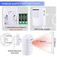 thumbnail image 3 of CNKOO  -Motion Sensor Alarm System  Wireless Home Security Driveway Alarm Indoor  Motion Detector Alert with 2 Sensor and 1 Receiver -38 Chime Tunes, 3 of 5