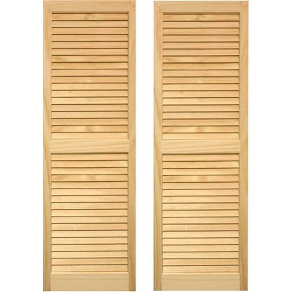 Exterior Louvered Shutters 15 x 55 in.