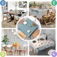 thumbnail image 6 of 42x42 Inch Waterproof Square Tablecloth, Thickened Polyester Table Cover for Dining & Parties, Floral Print, 6 of 6