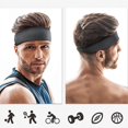 thumbnail image 2 of 4 diademas deportivas para hombre, color negro, blanco, gris y verde., 2 of 5