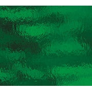 OCEANSIDE STAINED/FUSING GLASS SHEETS - MED GREEN ROUGH ROLLED FUSIBLE (Small 8" x 12")