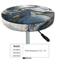 thumbnail image 4 of Balery Mountain White Dragon Fundas de asiento para taburete de bar redondo de tela de terciopelo ajustables que protegen de arañazos y manchas para sillas de 14 a 17 pulgadas.-12 inch, 4 of 7