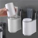 thumbnail image 4 of Soporte Para Pasta De Dientes, Estante De Almacenamiento Para Cepillos De Dientes Montado En La Pared, Soporte Magnético Para Tazas De Cepillos De Dientes, Suministro De Almacenamiento Para El Baño Speravity HA020992-00, 4 of 7