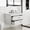 24-inch white, variant on 24 Inch Floating Bathroom Vanity with Sink & Drawers – Wall Mounted Modern Vanity Cabinet, White Resin Sink Combo, Soft-Close, Water-Resistant Bathroom Cabinet