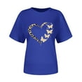 thumbnail image 5 of Goodtrade8 Cute Shirts for Womens Valentines Plus Size Valentines Women Short Sleeve Graphic Gifts Pullover Womens Tshirts, 5 of 7
