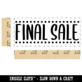 thumbnail image 2 of Final Sale Dotted Border Self-Inking Rubber Stamp Ink Stamper for Business Office - Yellow Ink - Small 1-1/2 Inch, 2 of 7