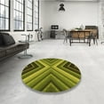 thumbnail image 4 of Ahgly Company Machine Washable Indoor Square Transitional Pistachio Green Area Rugs, 5' Square, 4 of 7