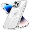 thumbnail image 1 of wonima11 JETech Magnetic Case for iPhone 14 Pro 6.1-Inch Compatible with MagSafe Wireless Charging, Shockproof Phone Bumper Cover, Anti-Scratch Clear Back (Clear), 1 of 1