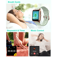 thumbnail image 4 of Willful Smart Watch for Women Men, Heart Rate & Sleep Tracker, Smart Wristwatch Compatible with Android & IOS Phone, Mint Green-Gold, 4 of 6