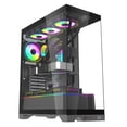 thumbnail image 1 of Black ATX gaming PC case., 1 of 6