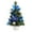 Blue, variant on Tabletop Mini Christmas Tree with Clear LED Lights Table Decorative Christmas Tree Ornament Festival Party Home Table Decor Xmas Gifts(30, Silver)