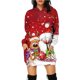 thumbnail image 2 of Otoño nueva ropa europea y americana vestido sudadera de manga larga falda con capucha con estampado de alces de Navidad, 2 of 5
