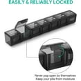 thumbnail image 5 of Large Monthly Pill Organiser 28 Day Pill Box Organizer By Week, Large 4 Weeks One Month Pill Cases With Dust-proof Container For Pills/vitamin/fish Oi, 5 of 5