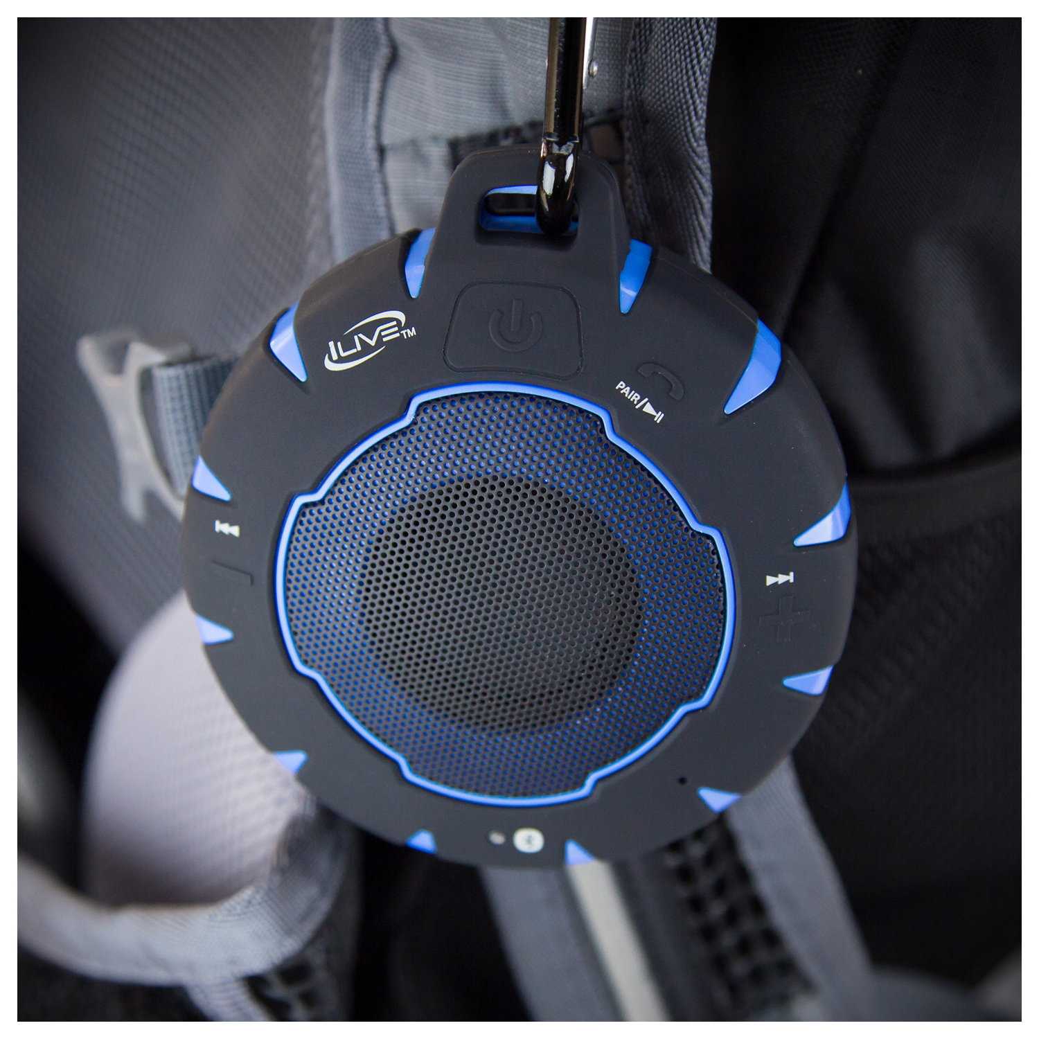 iLive Waterproof Bluetooth Speaker, Blue photo 3