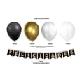thumbnail image 4 of Kit de Globos Globos Payaso Negro y Dorado 31 piezas, 4 of 4
