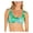 Wild Bloom Mist, variant on Women's Wild Bloom Mist Tie Front Bikini Swim Top Blue Size X-Small