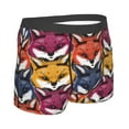 thumbnail image 3 of Daiia Fox Face Men's Underwear Boxer Briefs, Cotton Stretch Moisture-Wicking Underwear-Medium, 3 of 9