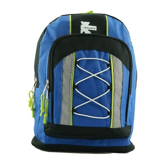 K-Cliffs 15" Lightweight Bungee Cord Blue Backpack