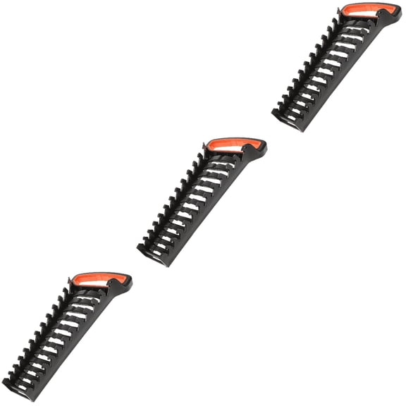 WEUVEB Ratchet Wrench Rack 3Pcs Black Easy Grip and Transportable Design
