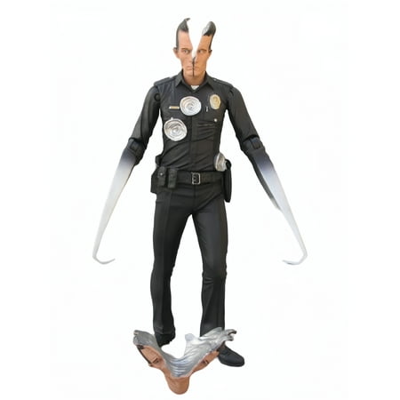 Terminator T-800 & T-1000 Endoskeleton Action Figure - Scale Movie Collectible (Battle Damaged Version)