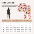 thumbnail image 4 of Pajama Sets for Women 2 Pcs, cartoon Popsicle Button Down Long Sleeve Sleepwear Lounge PJ Sets, 4 of 6