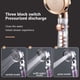 thumbnail image 5 of Cabezal de ducha ajustable con ventilador Tope de un botón Boquilla de agua de mano que ahorra agua Pulverizador de alta presión Filtro de accesorios de baño para gimnasio, Dorado Speravity HA009387-01, 5 of 6