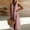 Pink, variant on Morttic Women's Summer Casual A-Line Sleeveless Contrast Ruffle V-Neck Midi Dress Flowy & Fashionable Summer Outfit Light Blue,S