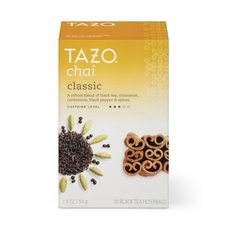 (3 Boxes) Tazo Chai Black tea Tea bags 20ct (Best Tea For Chai)