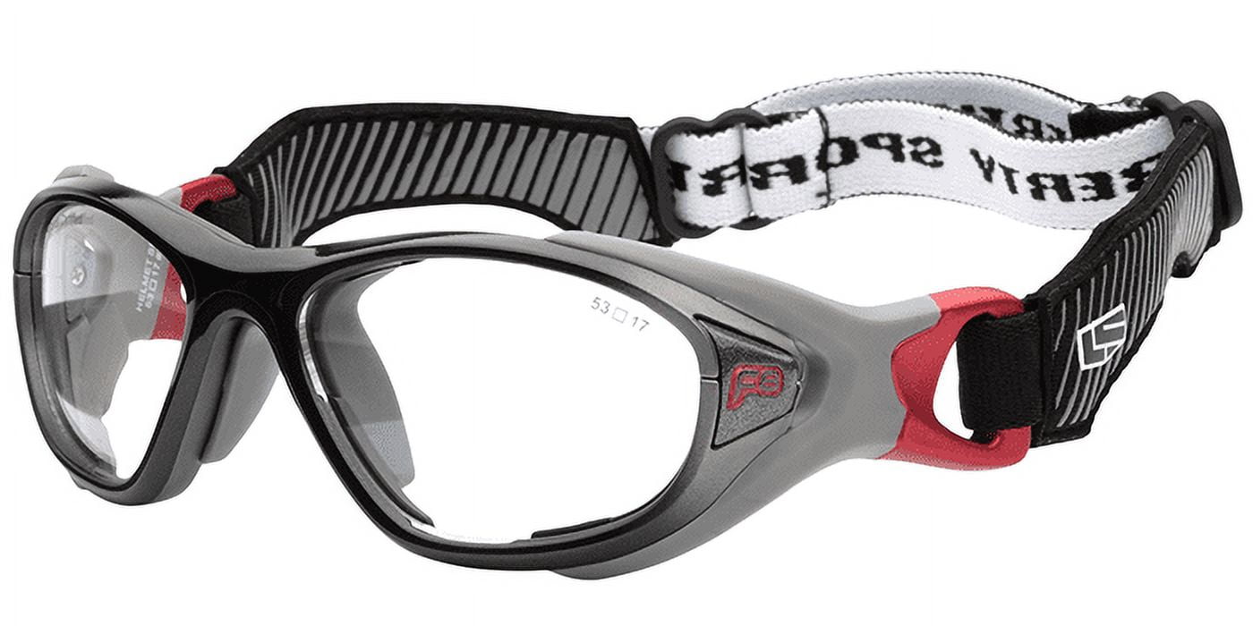 Liberty Optical Rec Sports Spec Protective Eyewear – Helmet Spex Youth Grey/Red