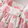 thumbnail image 4 of Odeerbi Baby Girl Clothes Girls Dresses Toddler Summer Cute Print Dress With Suspenders With Hat, 4 of 9