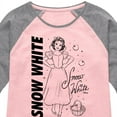 thumbnail image 3 of Disney Princess - Snow White Sketch - Toddler & Youth Girls Raglan Graphic T-Shirt, 3 of 4
