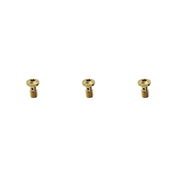 Kenally Tornillos de freno para motocicletas, manguera de tornillo, tubo de tubería, aleación de titanio, sujetador único, conector de Type1 NO1