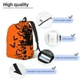 thumbnail image 3 of Vsdgher Halloween Bats Print Canvas Backpack Travel Rucksack Unisex Knapsack 15.7/17.7Inch Laptop Backpack for Work,College-Medium, 3 of 5