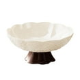 thumbnail image 2 of Fruit Bowl Pedestal Decorative Bowl Kitchen Counter Draining ABS Material for Modern Home Table Centerpiece, 2 of 9