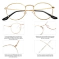 thumbnail image 4 of Gafas Pro Acme Classic con montura redonda de metal dorado y bronce, 4 of 9