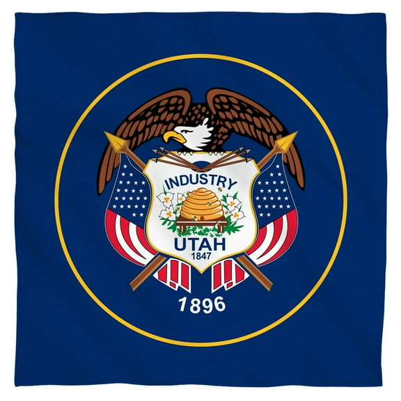 - Utah Flag - Bandana - 22" x 22"