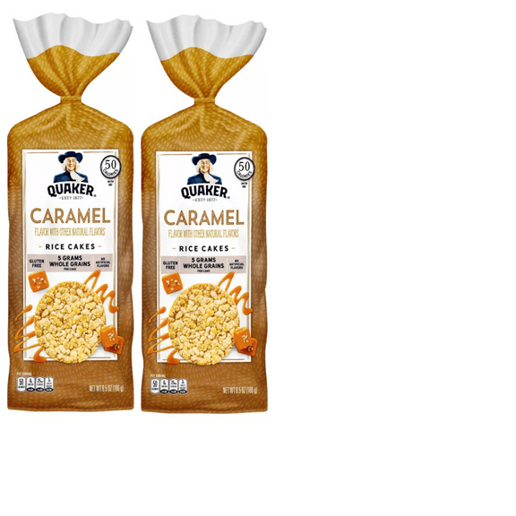 Quaker Caramel Corn Gluten Free Rice Cakes - 6.5oz pack of 2